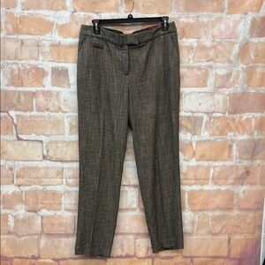NWT Investments Size 12 Brown Straight Leg Pants